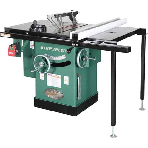 Grizzly Industrial 10 in. 5 HP 240-Volt Cabinet Left-Tilting Table Saw ...