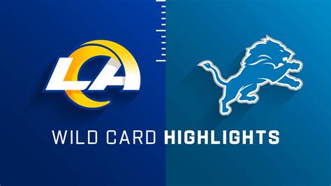 Los Angeles Rams vs. Detroit Lions highlights | Super Wild Card Weekend