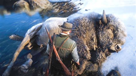 HUNTING THE LEGENDARY WHITE BISON in Red Dead Redemption 2 - YouTube