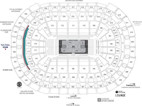 Verizon Center Seat Map Wizards | Cabinets Matttroy