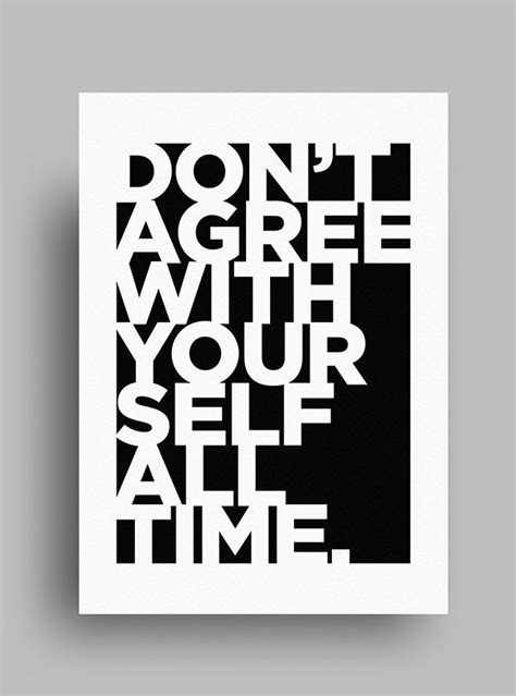 Striking, Minimalist, Black & White Posters Featuring Gorgeous… | Graphic design typography ...