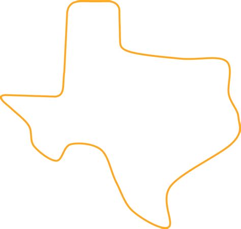 Texas Outline Clip Art At Clipart Library - Outline Of Texas Png - Clip ...