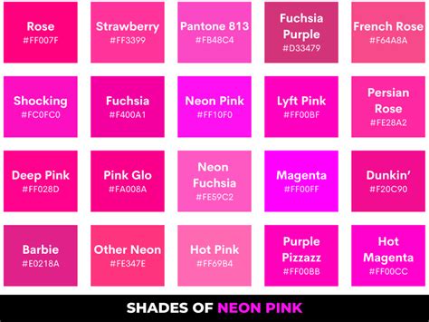 Neon Pink Color: Shades and Color Codes