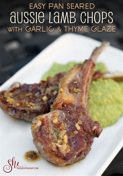 Gloriously flavorful, these Aussie lamb chops require minimal labor to look and taste fabulous ...