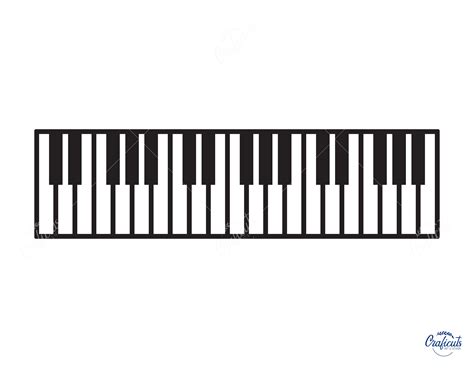 Piano Keys SVG, Keyboard Clip Art, Instant Digital Download Svg/png/dxf/eps Files, for Cricut ...