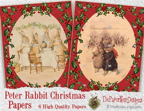 Peter Rabbit Christmas Papers, Peter Rabbit Christmas Cards, Beatrix ...