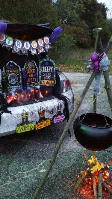 Witch themed trunk or treat | Trunk or treat, Halloween car decorations, Truck or treat