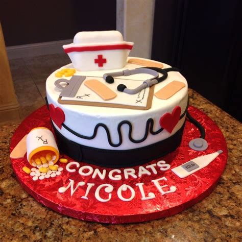 Nurse cake, graduation from nursing school. | Cake, Nurse cake, Cake ...