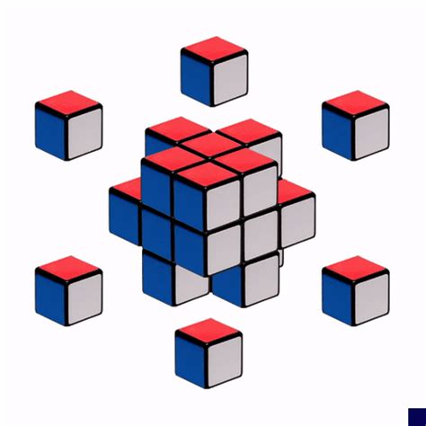 via GIFER Big Poppa, Share Gif, Blue Square, Op Art, White Art, Optical Illusions, Rubiks Cube ...