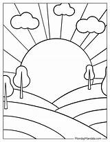 Coloring Pages Horizon Getdrawings Sketch Page sketch template