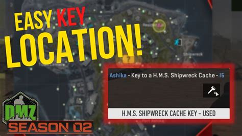 HMS Shipwreck Cache key LOCATION GUIDE | Call of Duty Warzone 2.0 DMZ Season 2 - YouTube