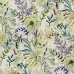 COOP KRAFT GREEN FLORAL CURTAIN FABRIC