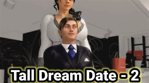 Tall Dream Date -2 | tall woman short man animated story | tall girl short guy comic - YouTube