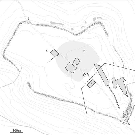 3: Idealised reconstruction of the oppidum at Bibracte in the 1st... | Download Scientific Diagram