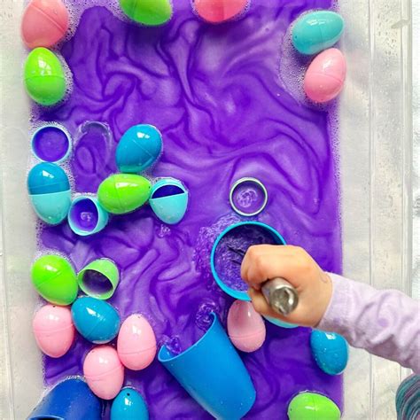 Easter Soup Sensory Bin - Busy Toddler