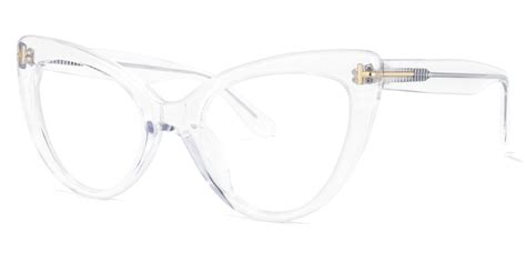 Veromca - Cat Eye Crystal Clear Eyeglasses | Vooglam