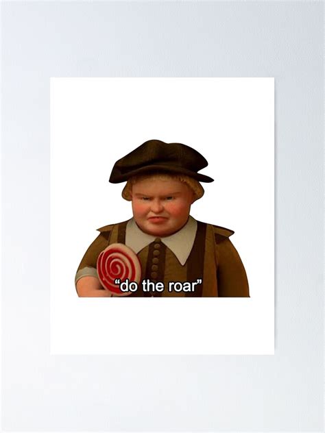 "Shrek "Do the Roar"" Poster for Sale by Shores-Store | Redbubble