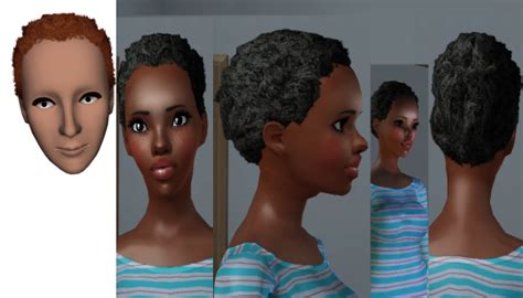 The Sims 3 CC Hunt | Sims3 afro short hair (for both males and females...