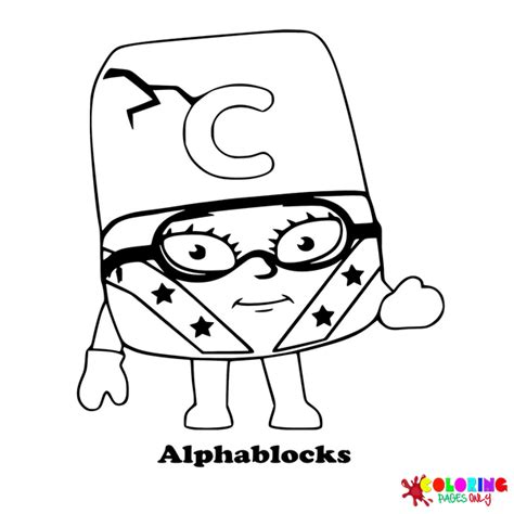 Alphablocks Coloring Pages Bluey - Infoupdate.org