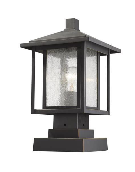 1 Light Outdoor Pier Mounted Fixture - 554PHMS-SQPM-ORB - Walmart.com - Walmart.com