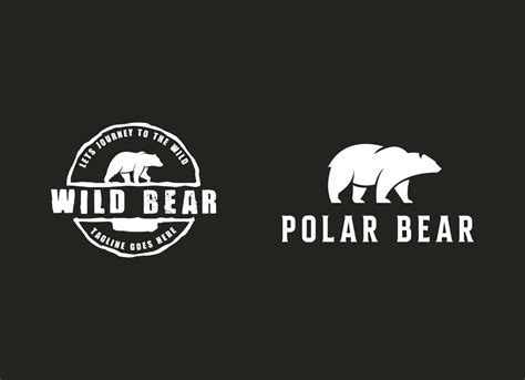 Bear logo design template. Vintage style 20709276 Vector Art at Vecteezy