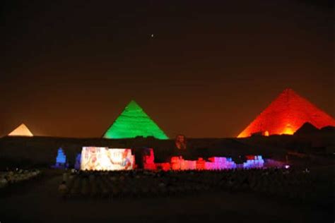 Sound and Light Show at Giza Pyramids - Journey To Egypt | Light show, Pyramids, Giza