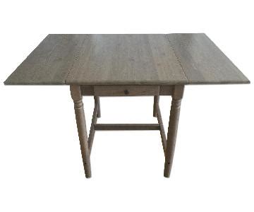 Ikea Ingatorp Drop-Leaf Table - AptDeco