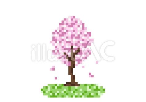 Free Vectors | Cherry blossom pixel art cherry tree