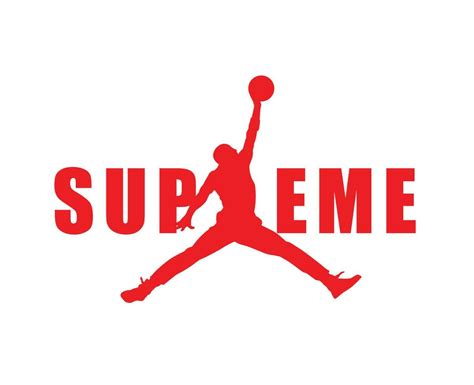 Supreme Jordan Brand Logo Red Symbol Clothes Design Icon Abstract Vector Illustration 23871248 ...