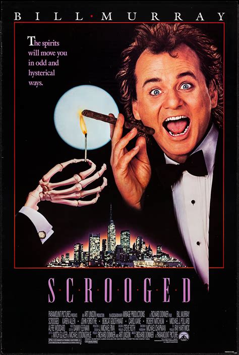 Scrooged (1988) movie poster - Fonts In Use