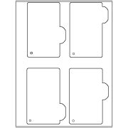 Template for Avery 4783 Flash Card with Tab and Ring Hole 3" x 5 ...