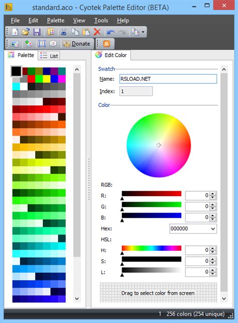 Cyotek Color Palette Editor 1.7.0.411 + 1.8.0 Build 437 Nightly