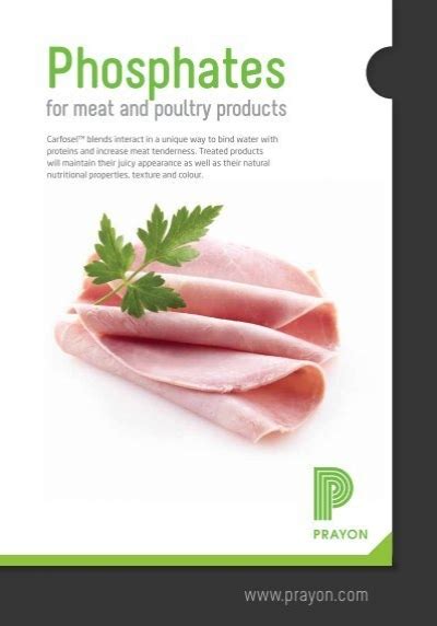 Phosphates for meat and poultry products