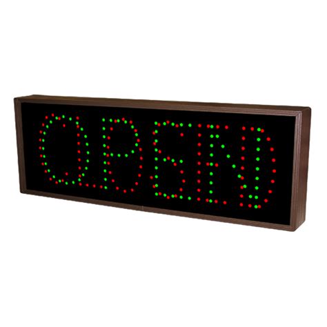 OPEN | CLOSED LED Sign (Direct-view) - 9" x 26"-trafficsafetywarehouse.com