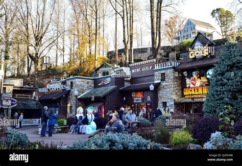 Christmas in Gatlinburg, Tennessee Stock Photo - Alamy