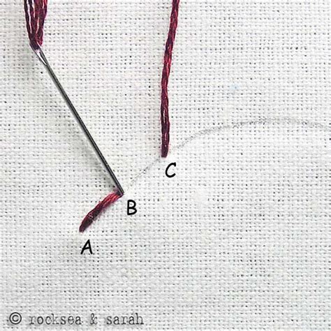 How to do the Back Stitch - Sarah's Hand Embroidery Tutorials