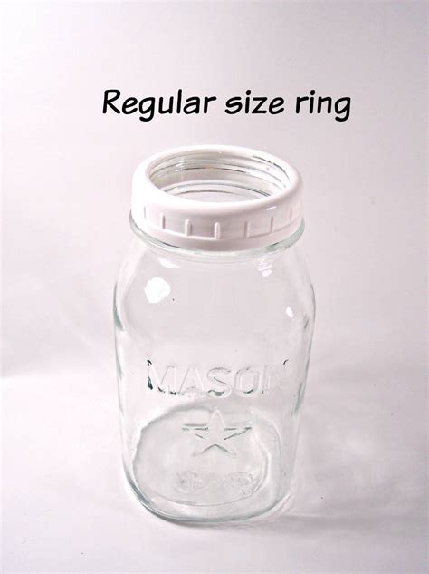 White Plastic Rings AND Lids FOR Mason Jars Regular Wide Mouth BPA Free | eBay