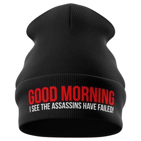 Assassins Have Failed Funny Beanie Hat EMBROIDERED Beanie - Etsy