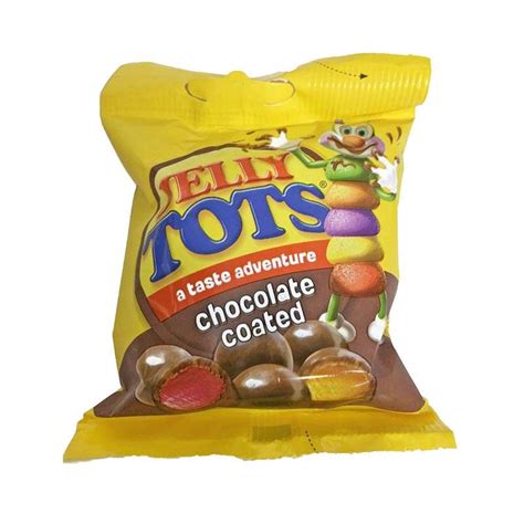 Wilson Jelly Tots Chocolate Coated 50g bag - Sedo Snax