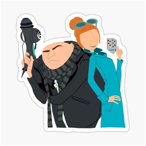 "Gru and Lucy" Sticker for Sale by mads14 | Redbubble