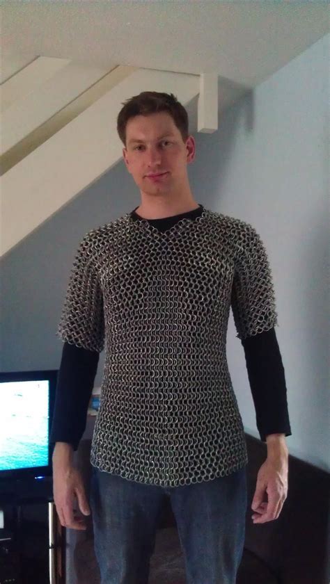 How to Make Chain Mail Armor from Start to Finish | Chain mail, Chainmail armor, Chainmaille ...