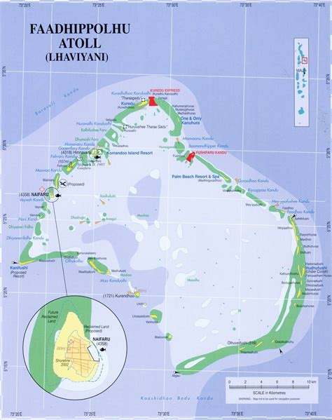 :: Maps of Maldives ::: Map - 8, Lhaviyani Atoll