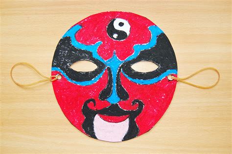 Chinese Opera Mask | Kids' Crafts | Fun Craft Ideas | FirstPalette.com