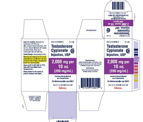 Product Images Testosterone Cypionate Photos - Packaging, Labels ...