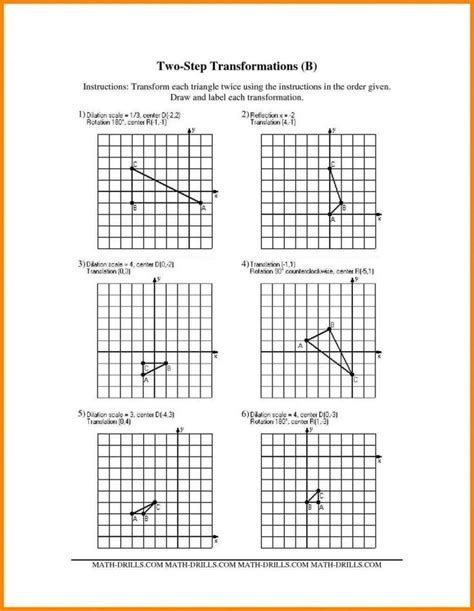 Dilations and Scale Factor Worksheet Printable Dilation Worksheets ...