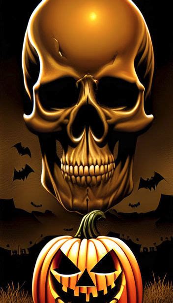 Halloween Skull #1 by LiamKaneArt on DeviantArt