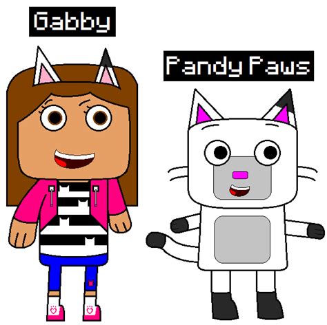 Gabby and Pandy Paws from Gabby's Dollhouse by JavierGD2003 on DeviantArt