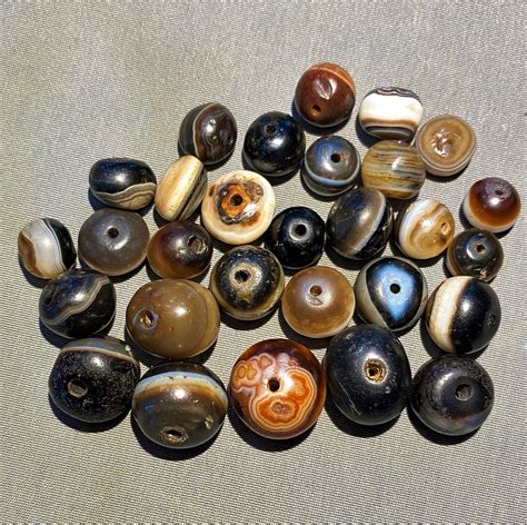 Ancient Antique Medicine Rami Old Beads From Himalaya Tibet Sulemani Beads Rare - Etsy