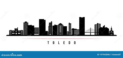 Toledo USA Skyline Silhouette. Vector Illustration | CartoonDealer.com #185785220