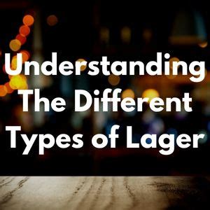 Understanding The Different Types of Lager - NoLo Beverage